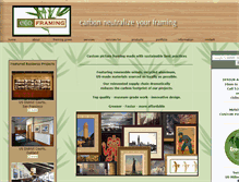 Tablet Screenshot of eco-framing.com